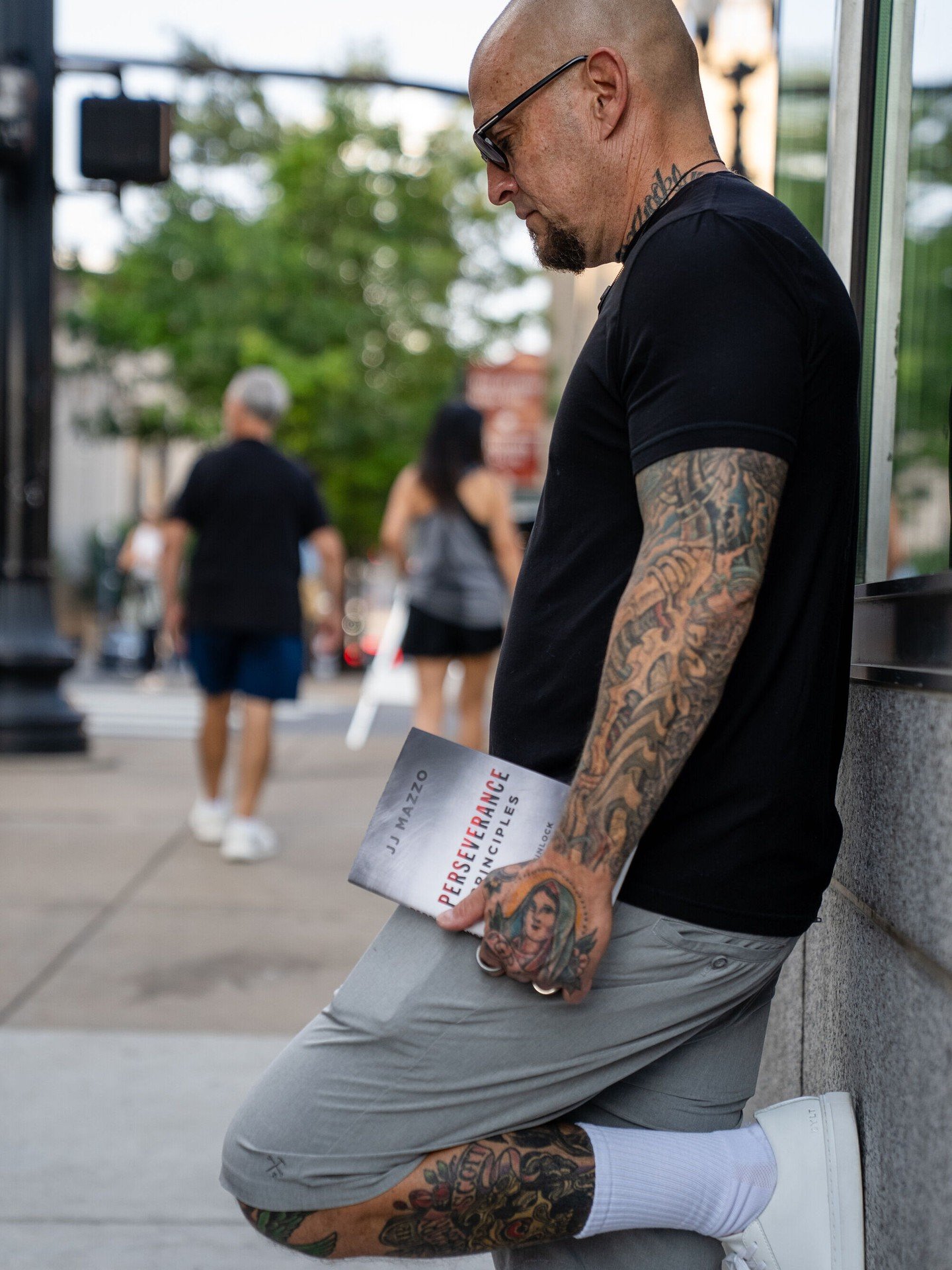 JJ Mazzo holding Perseverance Principles